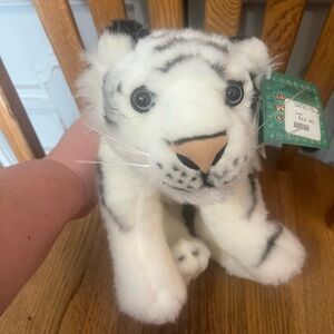 NWT petting zoo White Tiger Plush Toy. 🧸 1994.